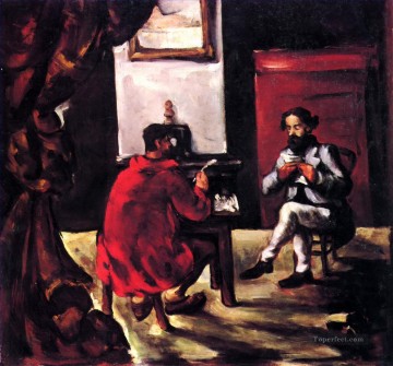 Paul Cezanne Painting - Paul Alexis Reading at Zola House Paul Cezanne